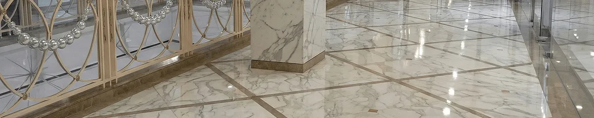 Beautiful marble floor professionally installed in Fort Wayne, IN